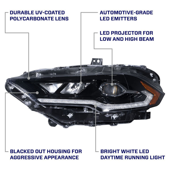 2018-2023 Ford Mustang Form LED Headlights (pair)