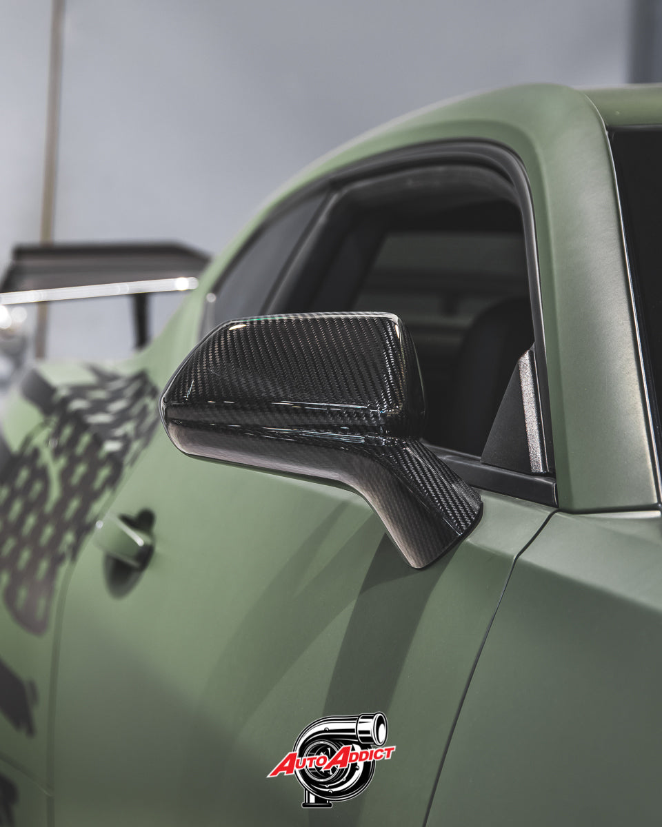 2016-2024 Chevy Camaro Carbon Fiber Mirror Caps