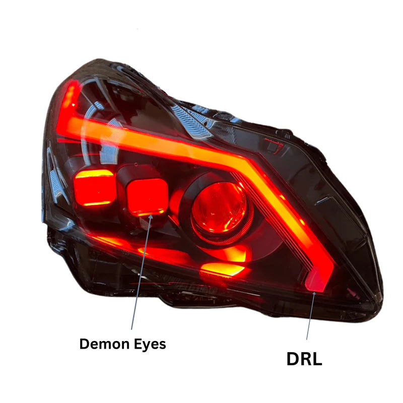 Infiniti G37: Multicolor Flow Series Headlights (2010-2013)