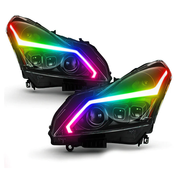 Infiniti G37: Multicolor Flow Series Headlights (2010-2013)