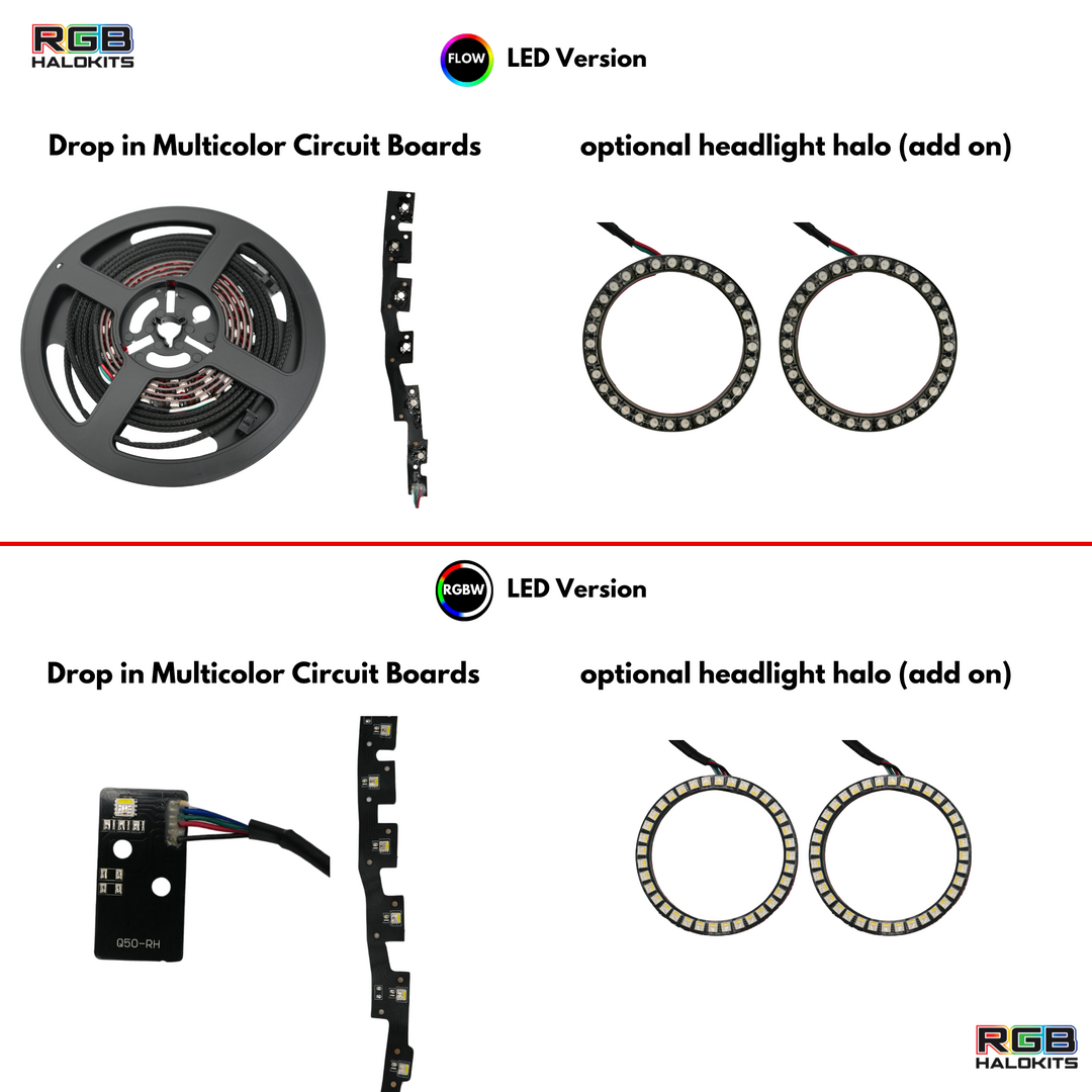 Infiniti Q50 Multicolor Flow DRL Boards (2014-2024)