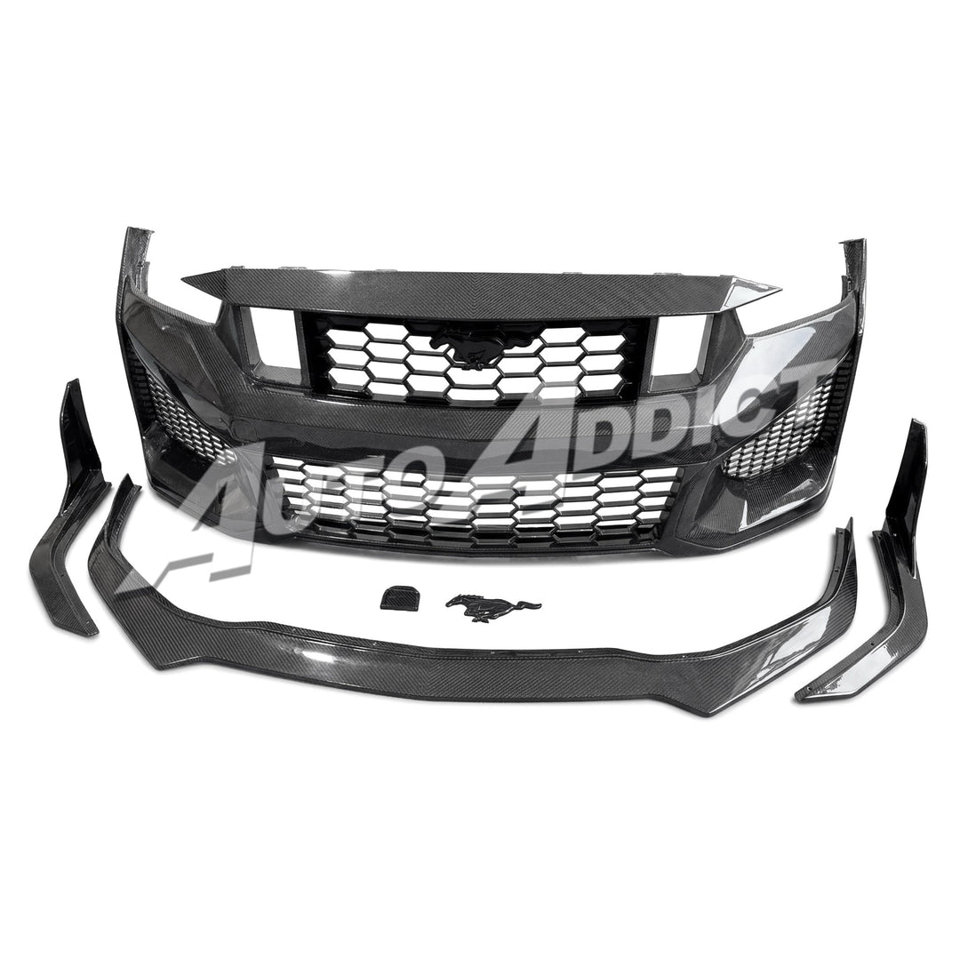 2024–2026 Mustang S650 Heritage SC™ V-Shaped Dry Gloss Carbon Fiber Track Package Program Bundle
