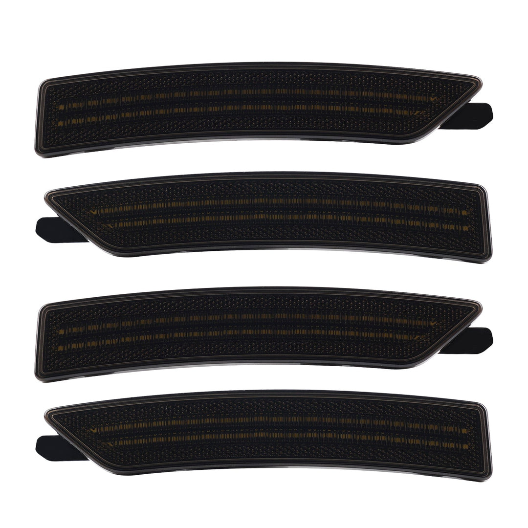2024-2026 Ford Mustang S650 Smoke Lens White Dynamic Animation LED Side Markers