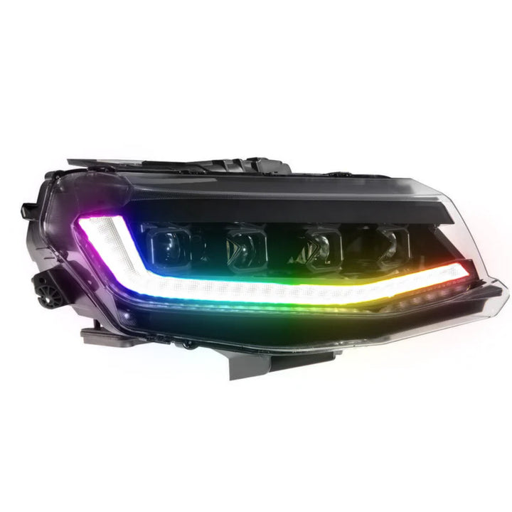 Chevrolet Camaro: Multicolor Built Morimoto XB Headlights (2016-2018)