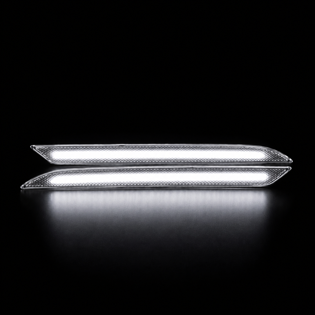 2018–2023 Mustang WHITE LED Rear Diffuser Reflectors