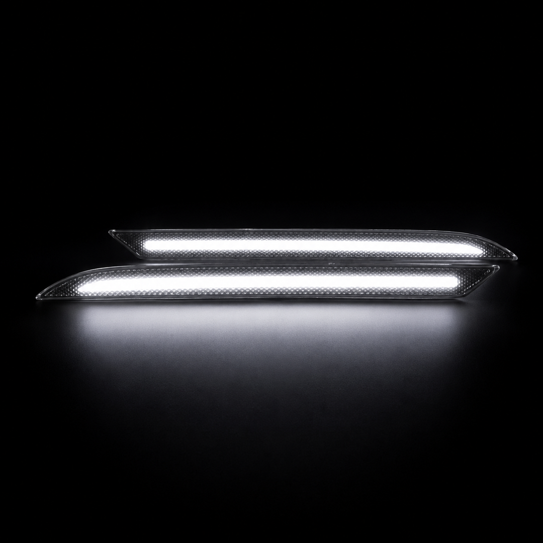 2018–2023 Mustang WHITE LED Rear Diffuser Reflectors
