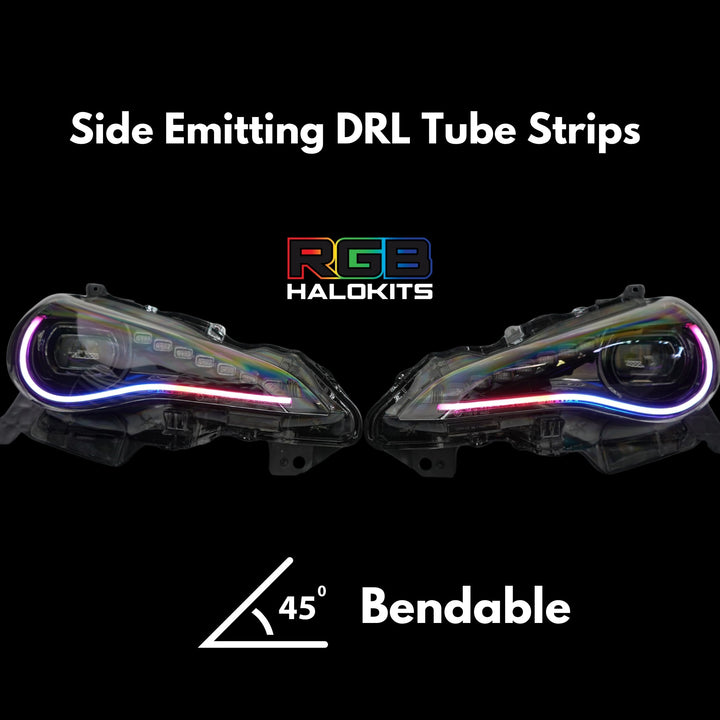 Universal Side Emitting Flexible DRL Diffused Strips | Multicolor