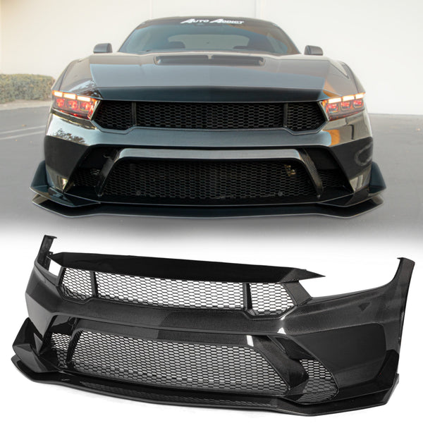 2024-2026 Mustang S650 Type-GTD Carbon Fiber Bumper Full Kit For GT/EcoBoost