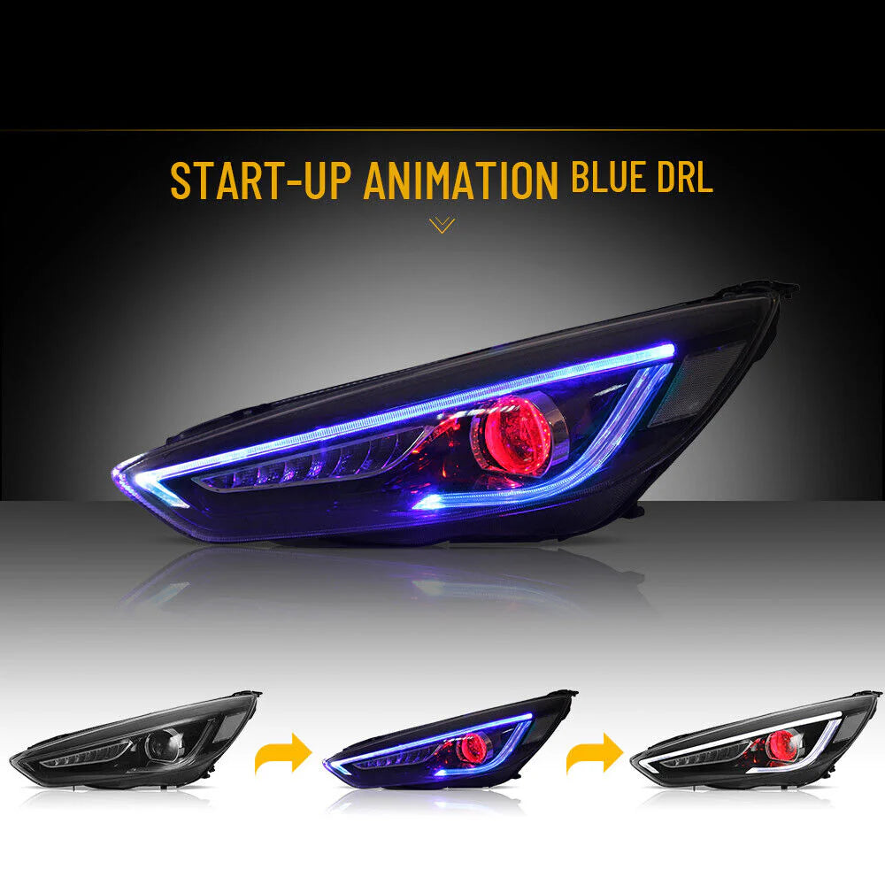 2015–2019 Ford Focus LED Projector Headlights