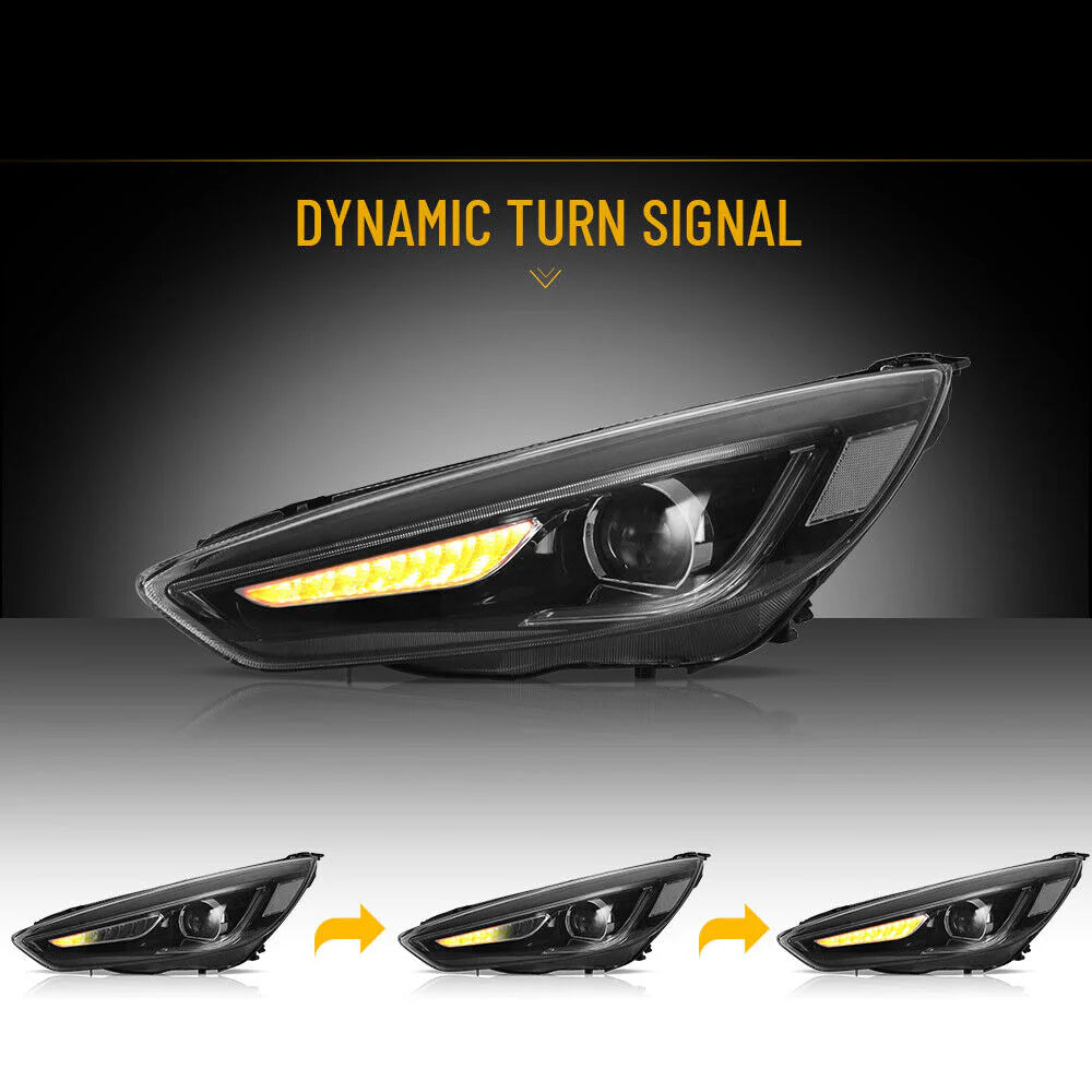 2015–2019 Ford Focus LED Projector Headlights