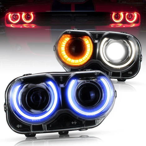 2015-23 Challenger RGB Halo Headlights