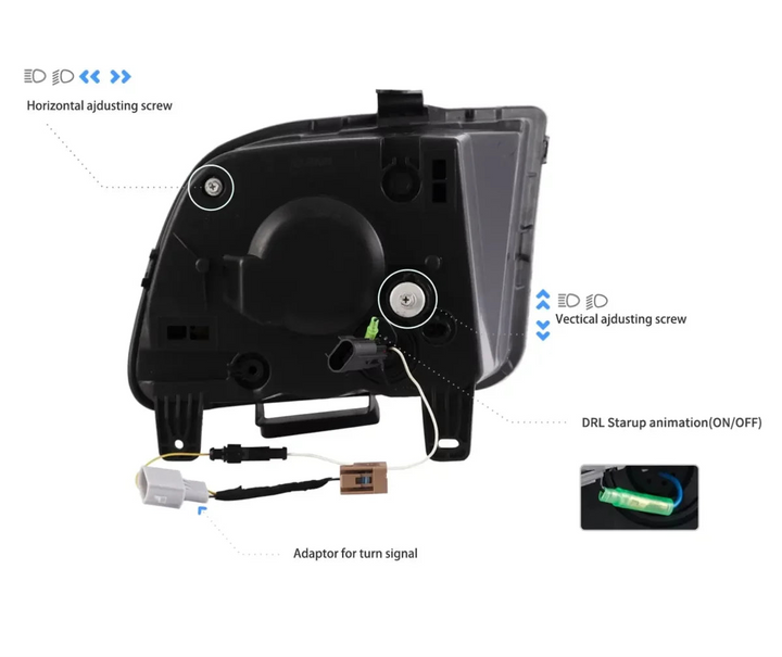 2005-09 Ford Mustang LED Headlights