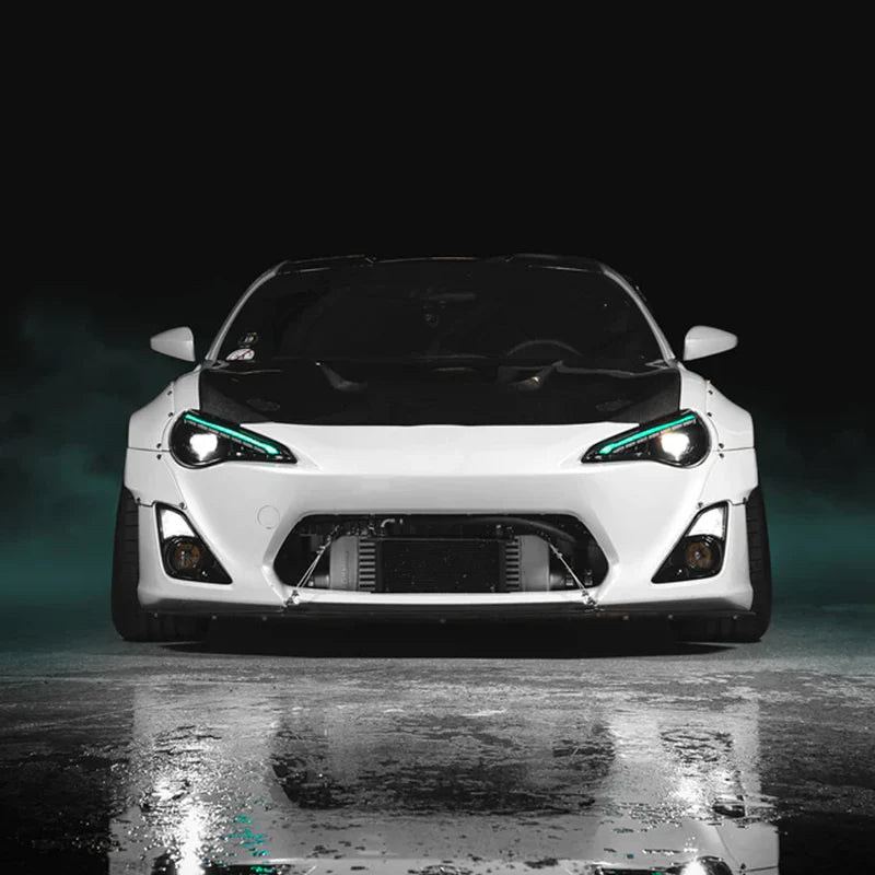 FR-S / BRZ / GT86: Multicolor Built with Honeycomb Demon Eyes Headlights