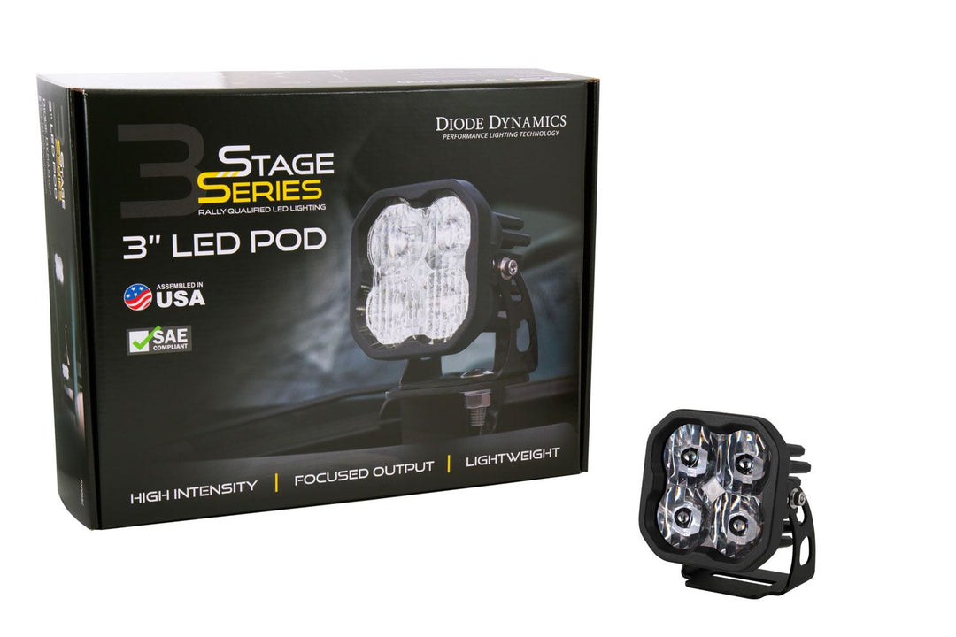 SS3 SAE/DOT White Sport LED Pod (one)