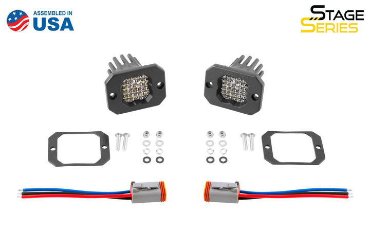 SSC1 White Sport Flush Mount LED Pod (pair)