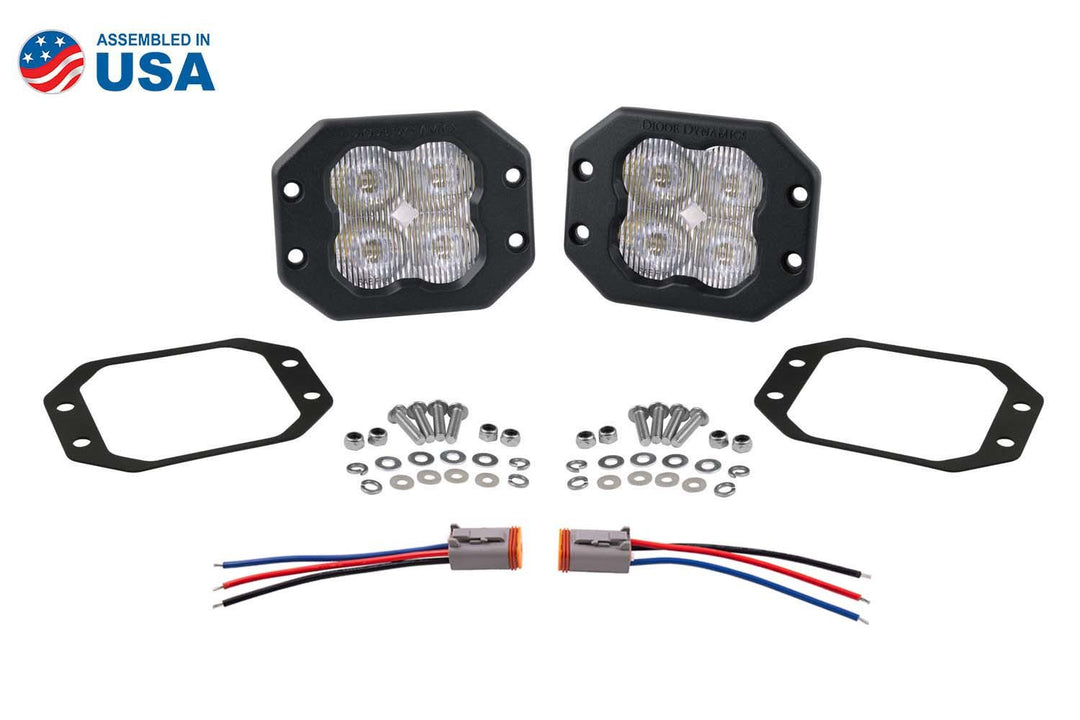 SS3 SAE/DOT White Sport Flush Mount LED Pod (pair)