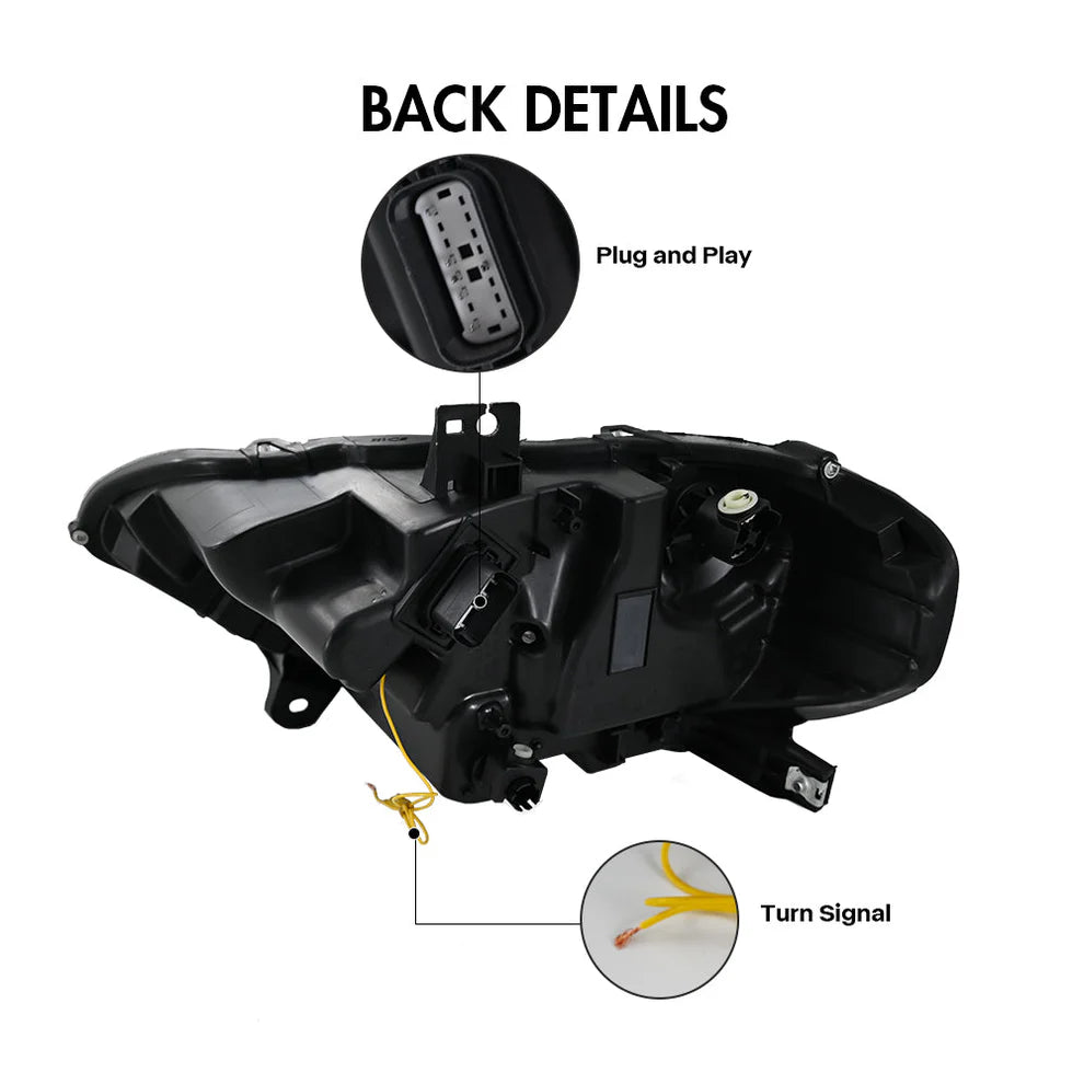 2018–2023 Ford Mustang LED Triple-Beam Projector Headlights