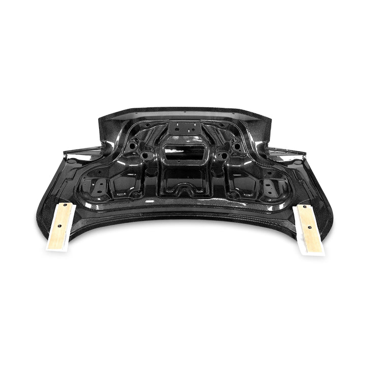 2024 + Ford Mustang Type-X Double Sided Carbon Fiber Trunk W/ Integrated Spoiler