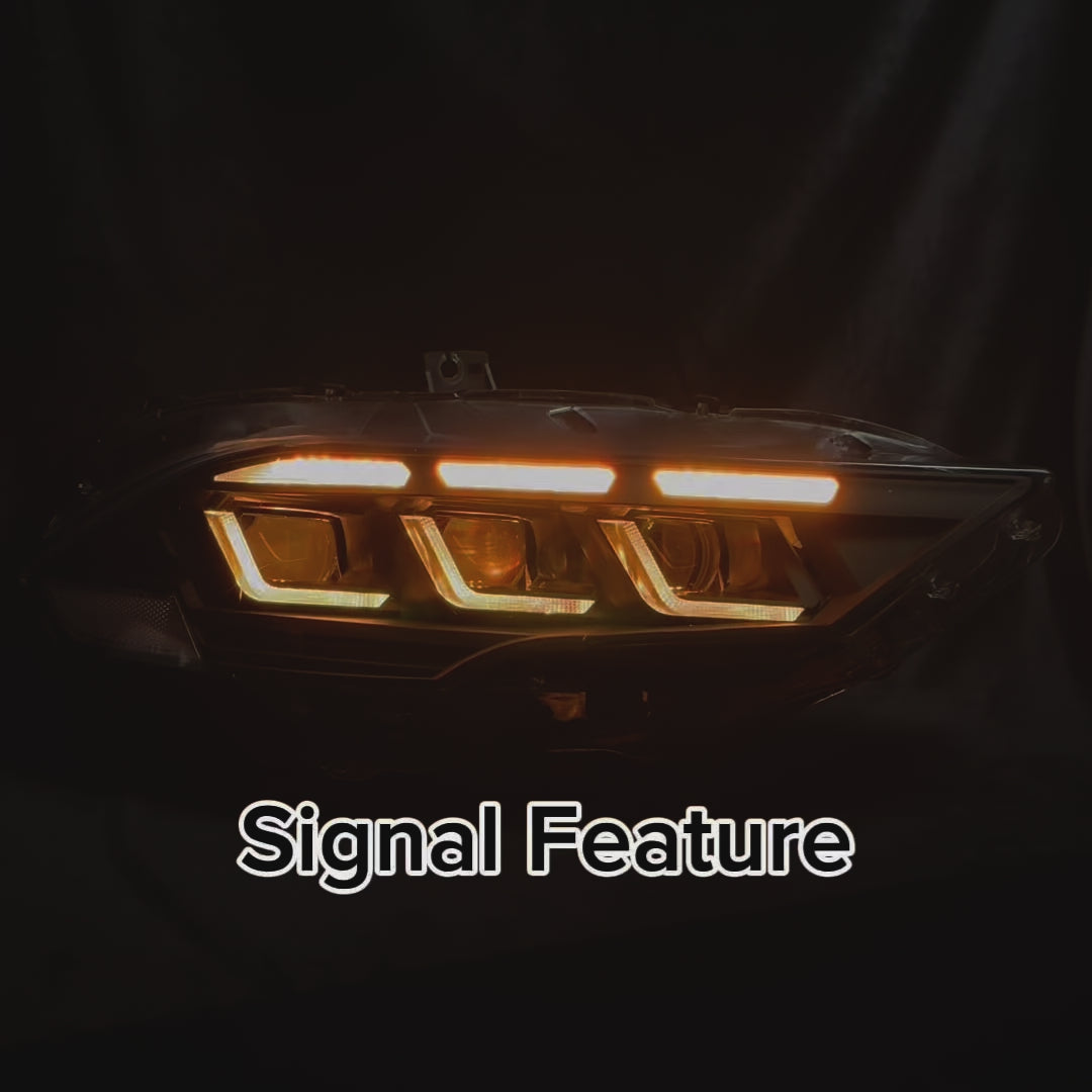 2015-2023 Ford Mustang RGB s650 Style Headlight (V2)