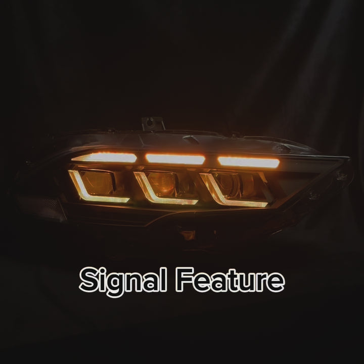 2015-2023 Ford Mustang RGB s650 Style Headlight (V2)