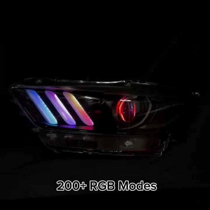 2015-17 Mustang RGB Headlight OEM Style (V2)
