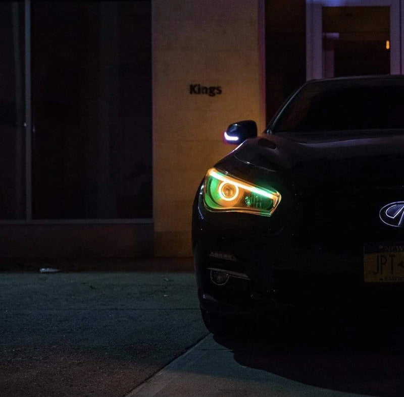 Infiniti Q50: Multicolor Built Headlights (2014-2022)