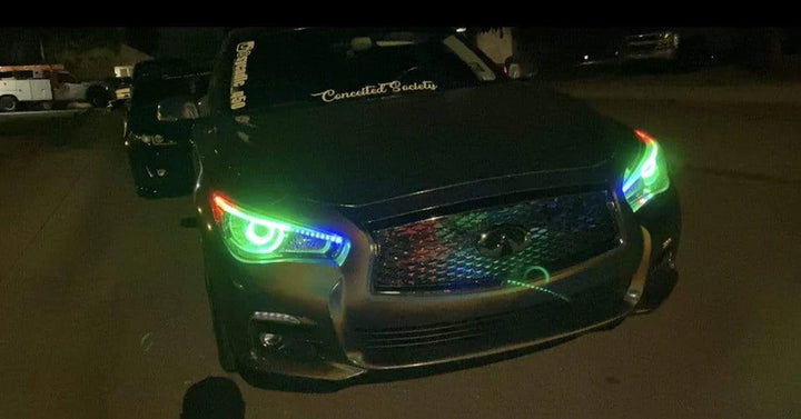 Infiniti Q50: Multicolor Built Headlights (2014-2022)