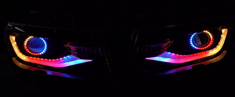 Chevrolet Camaro: Multicolor Built Headlights (2014-2015)