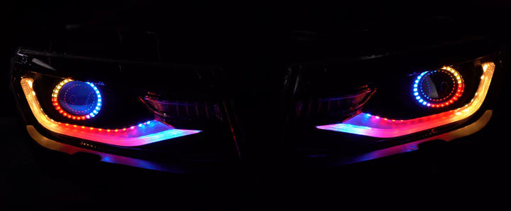 Chevrolet Camaro: Multicolor Built Headlights (2014-2015)