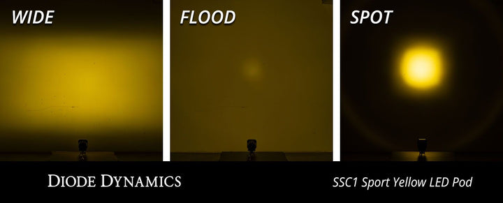 SSC1 Yellow Sport LED Pod (one)